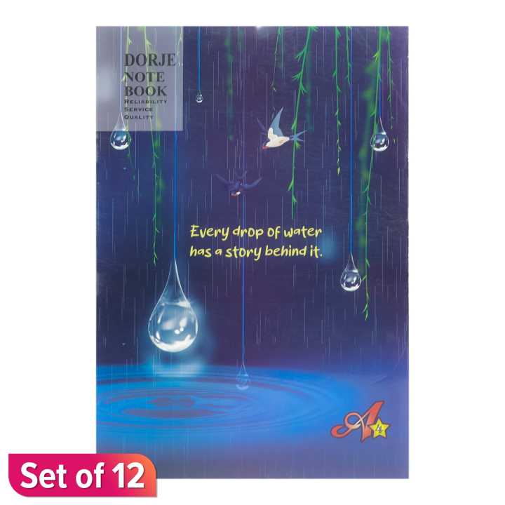 Dorje Note Book Single Line A4 Size Set of 12