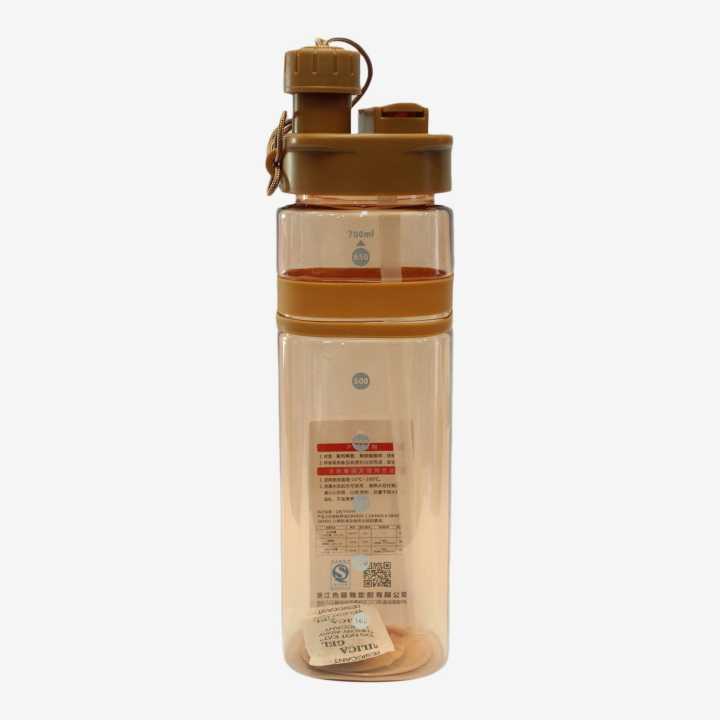Brown Color Straw Water Bottle