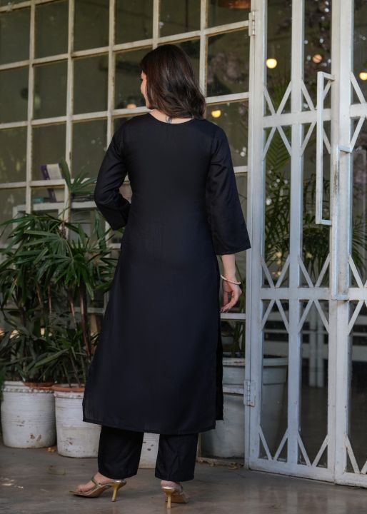 Women%E2%80%99s%20Viscose%20Rayon%20Embroidery%20Straight%20Kurta%20with%20Pant%20and%20Dupatta%20Set%20By%20Sapnaaz%20Fashion%20-%20Image%203