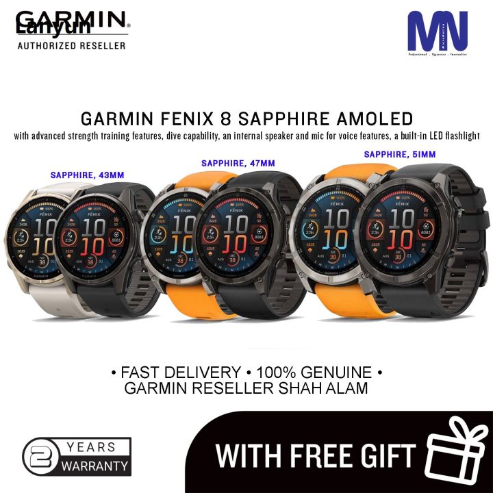 Lanyun%20Garmin%20Fenix%208%20Sapphire%20AMOLED%2051mm/47mm/43mm%20premium%20multisport%202025%20GPS%20smartwatch%20with%20Dive%20Capability,%20Voice%20Features%20-%20Image%203