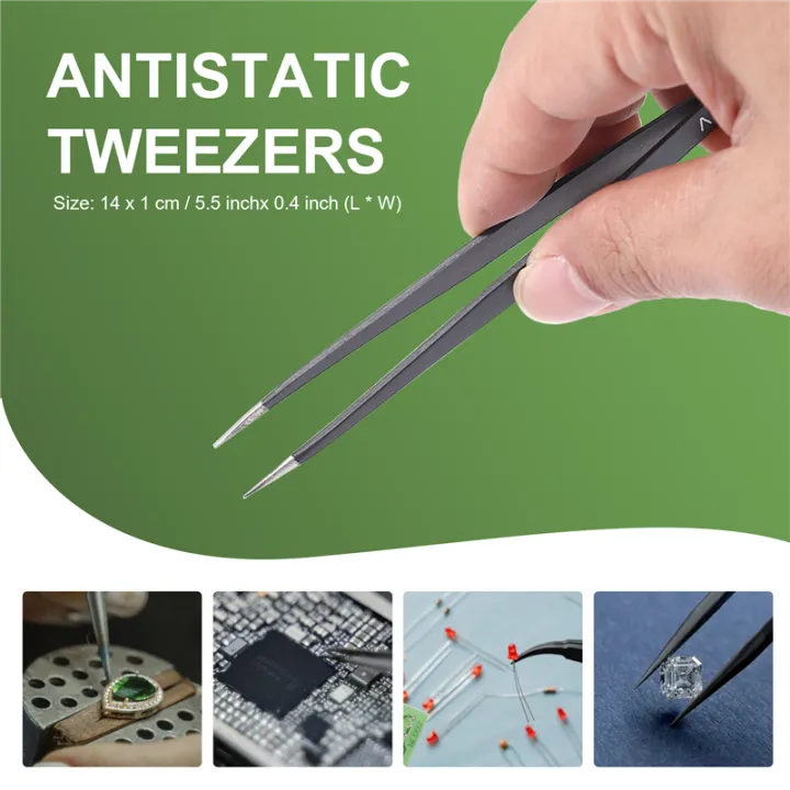 anti-static,%20tapered%20tip%20tweezers/pliers,%20straight%20pliers%20tool%2013.97%20cm%20long%20-%20Image%203