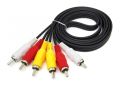1.5M RCA Cable|RCA to RCA Cable, 3RCA Male to 3RCA Male Stereo Audio Video Cable Composite Audio Video Av Cable. 