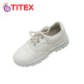 Titex Champs School Shoes For Boys - All Season PVC Comfortable for Everyday Wear in White Color. 