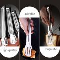 Stainless Steel Utility Serving Cooking Food Kitchen Tong 23 cm With Ergonomic Design. 