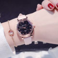 Cherry blossom watch female ins student Starry Sky waterproof atmospheric artistic Starry Sky Mori girl series girl College Style. 