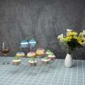 3X Transparent Removable Acrylic Cake Display Stand for Party Round Cupcake Holder Bakeware Wedding Birthday Party. 