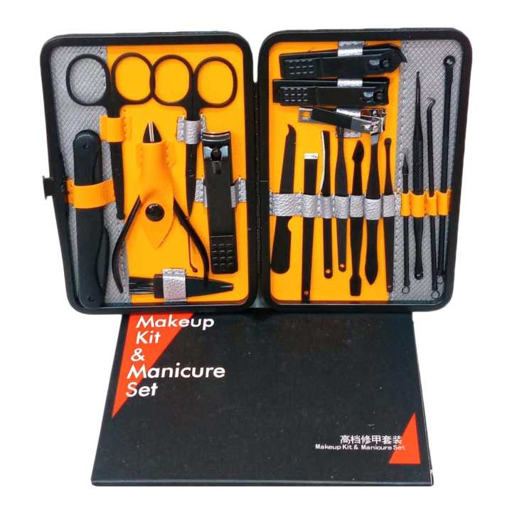 Manicure Set, Pedicure Kit, Nail Clippers, Professional Grooming Kit, Nail Tools 20 In 1 with Luxurious Travel Case For Men and Women Upgraded Version