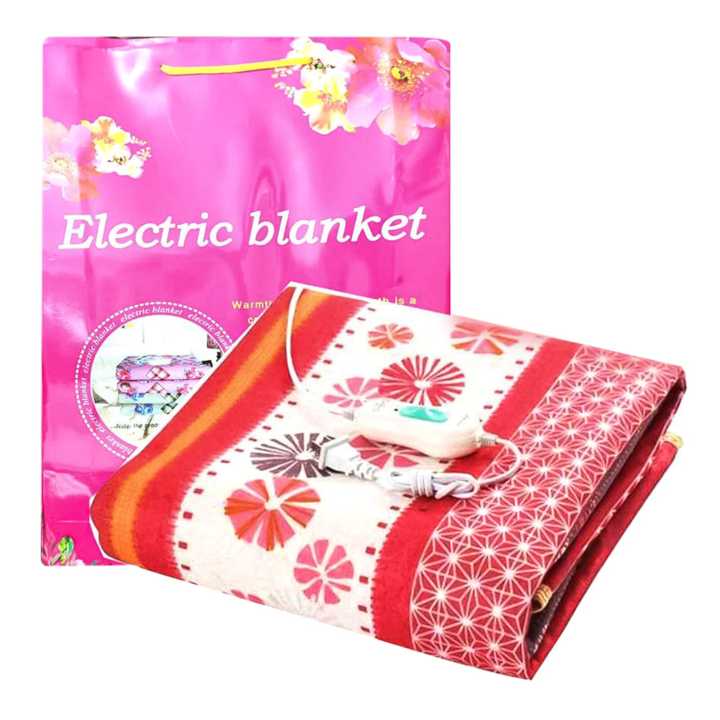 Electric Blanket For Winter Warm Heating Pad Electric Heated Blanket- Double Size