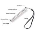 Mini Portable Pen Light Led Pocket Flash Torch Light Silver. 