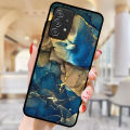 DIY Phone Case For Xiaomi Poco C51 C65 Redmi 13C 13T Note 12S 12R 13 14 12 Pro Plus 5G Marble Texture Granite Photo Black Cover. 