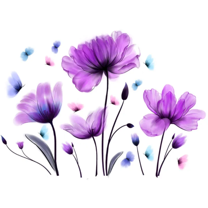 Wall%20Stickers%20Purple%20Flowers%20Home%20Room%20Decoration%20Bedroom%20Living%20Room%20Adhesive%20Bathroom%20Wall%20Furniture%20Door%20House%20Interior%20Decor%20-%20Image%206
