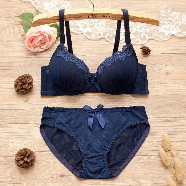 men>men%20Girl%20Sweet%20Wireless%20Bra%20Lace%20Bows%20Underwear%20Sets%20Breathable%20Small%20Breast%20Bralette%20Top%20Briefs%20for%20Women%20Teen%20Girl%20Lingerie%20Suits%20-%20Image%204