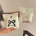 Fashion Bow Period Bag Large Capacity Portable Sanitary Napkin Storage Bag Multifunctional Menstrual Pad Bag Women. 