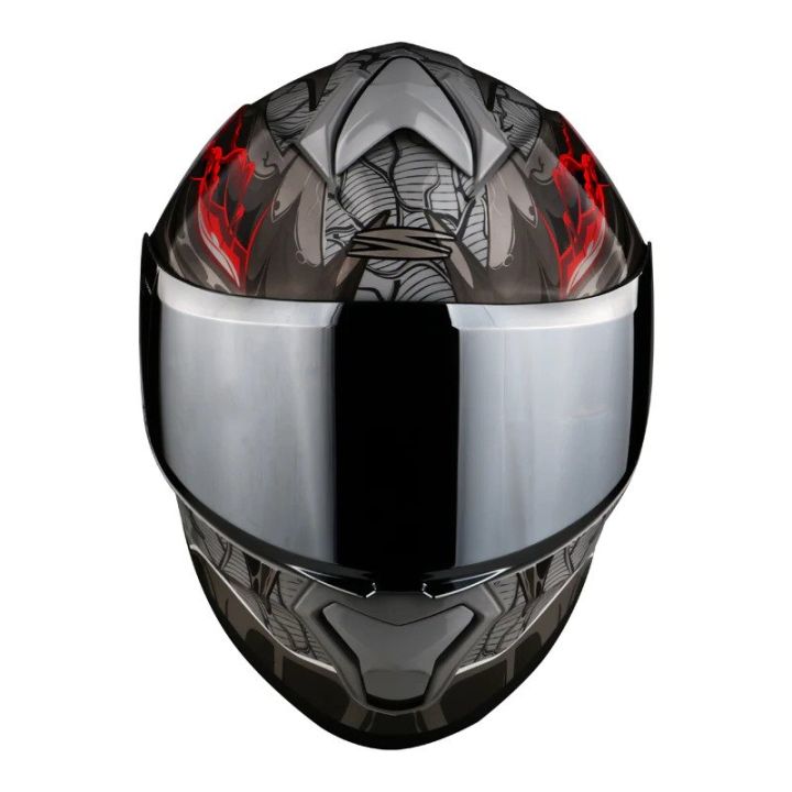 Spyder%20Spike%202%20Full%20Face%20Grey%20Single%20Visor%20Helmet%20With%20night%20vision%20visor%20-%20Image%202