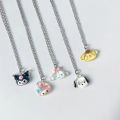 Kawaii Cinnamoroll MyMelody Kuromi Student Necklace Clavicle Chain Adjustable Pendant Accessories Girls Toy Gift MIO Super Store. 