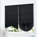 Portable Adjustable Thermal Insulated Bedroom Temporary Curtain Half Blackout Blind Travel Window Cover Sunshade Curtain Window Shade. 