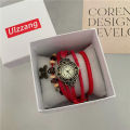 Vintage Ethnic Style Butterfly Bracelet Watch for Women Simple Version Versatile Petite Mori. 