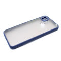Redmi 9C Transparent Blue Matte Phone Case. 