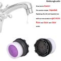 WeihonghunfeiHigh Quality 1.2GPM Faucet Replacement Part Insert Filter, Restrictor Aerator, 8 Pack(Blue+Black) 18.5mm 16.5mm. 
