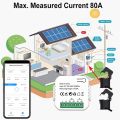 Tuyasmart WIFI Intelligent Energy Meter Solar PV System Power Production Consumption Bidirectional Monitoring Meter APP CT. 