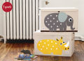 3 Sprouts Kids Toy Chest - Storage Trunk for Boys and Girls Room, Rhino. 