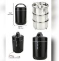 Jaypee Plus Hottline, Electric Lunch Box, 3 Stainless Steel Container. 