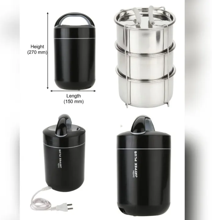 Jaypee%20Plus%20Hottline,%20Electric%20Lunch%20Box,%203%20Stainless%20Steel%20Container%20-%20Image%202