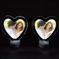 Heart Shape Magic Mirror And Photo Frame 2 in 1 With RGB Multicolor led light. 