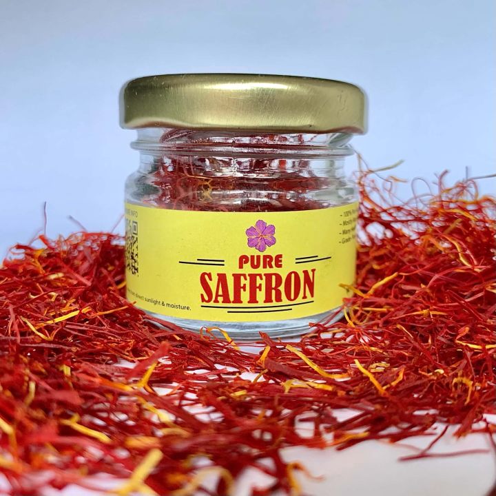 Pure Kashmiri Saffron (Keshar) - Available in 1gm & 3gm