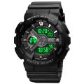 SKMEI 1828 casual men and women multi-function digital sporty quartz watch - Black. 