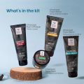 Bombay Shaving Company Charcoal Facial Starter Kit | Face Wash 50gm., Face Scrub50 gm., Face Pack 50 gm., Peel Off Mask 50 gm.|. 