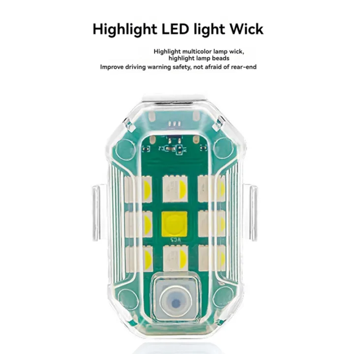 OUMERY%204%20Pcs%20Wireless%20Strobe%20Lights%20with%20Remote%20Control,%207%20Colors%20USB%20Rechargeable%20High%20Brightness%20Flashing%20Lights%20for%20Car%20-%20Image%207