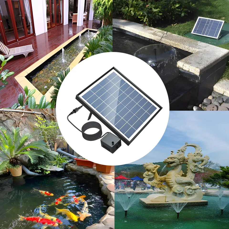 Koi Pond Buy Solar Pond Pump Spike Wall Mount Solar Water Fountain
