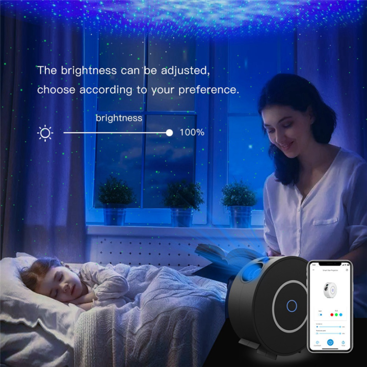 WiFi%20Tuya%20Smart%20Star%20Projector%20Galaxy%20Nebula/Moving%20Ocean%20Wave%20Starry%20Night%20Light%20Colorful%20Projector%20-%20Image%205
