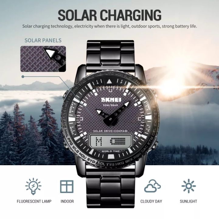 SKMEI%201898%20Men's%20Outdoor%20Watch%20Multifunction%20Stainless%20Steel%20W/%203%20Time%20-%20Image%208