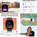Wenefang For Huawei Xiaomi Smart Watch Men Women Heart Rate 1.83 Inch AMOLED 【2025 Version】 Screen Waterproof Bluetooth Call Sports Smart Watch 2024 New. 