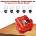 Christmas Patterns Projector LED Lights Snowflake Santa Rotating Projector Lamp Party Stage Xmas Decor Children Education Toy. 