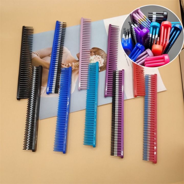 The righteous brush is easy to use, the tool curls the hair is set and the portable hairstyle is Sales promotion set with 3 rows of combs, and the new fashionable wide-tooth styling brush defines the curls