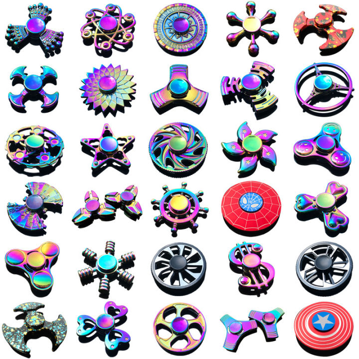 New Alloy Fidget Spinner Decompression Toys Hand Spinner Finger Spinner Wholesale Fidget Hand Spinner Toys Relieve Stress Gifts