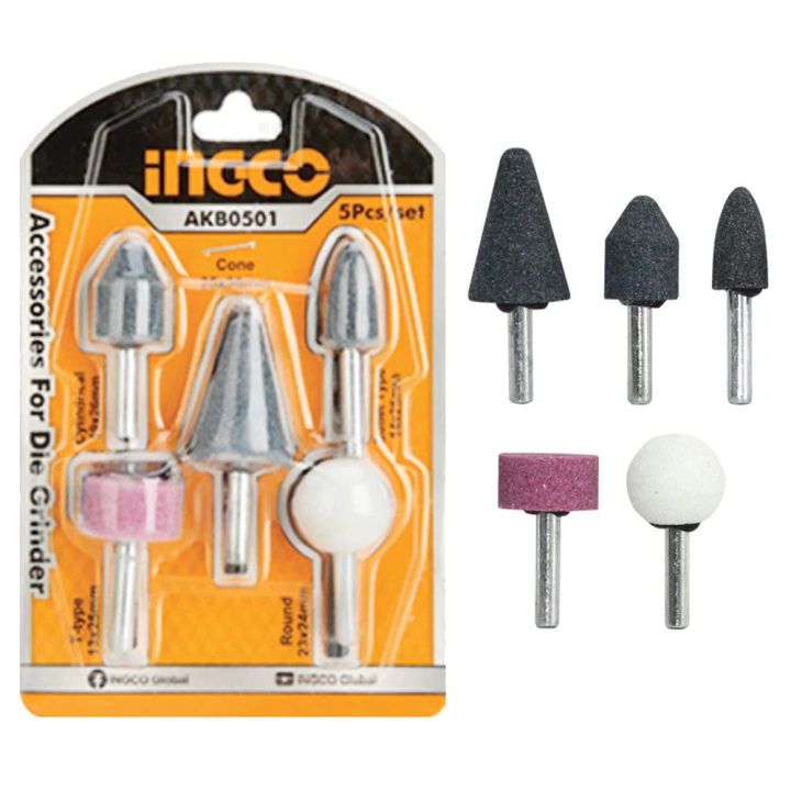 Ingco 5Pcs Accessories For Die Grinder (AKB0501)