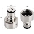 Ball Lock Conversion Kit,Sankey Keg Coupler Adapter FPT 5/8 Thread Stainless Steel Ball Lock Quick Disconnect Gas. 