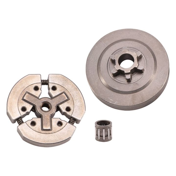 NAMUNY 3/8 Clutch Drum & Clutch & Needle Bearing Fit for Chinese Chainsaw 3800