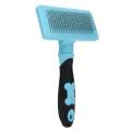 Self Cleaning Slicker Brush for Dogs and Cats - Easy to Clean Pet Grooming Brush Removes Mats Tangles and Loose Hair with Minimal Effort and Comfort - Suitable for Long or Short Hair. 