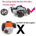 High 44-6 Performance Clutch Mini Motorcycle Motor Two Stroke Pocket Dirt Pit Bike ATV Quad 49Cc Parts. 