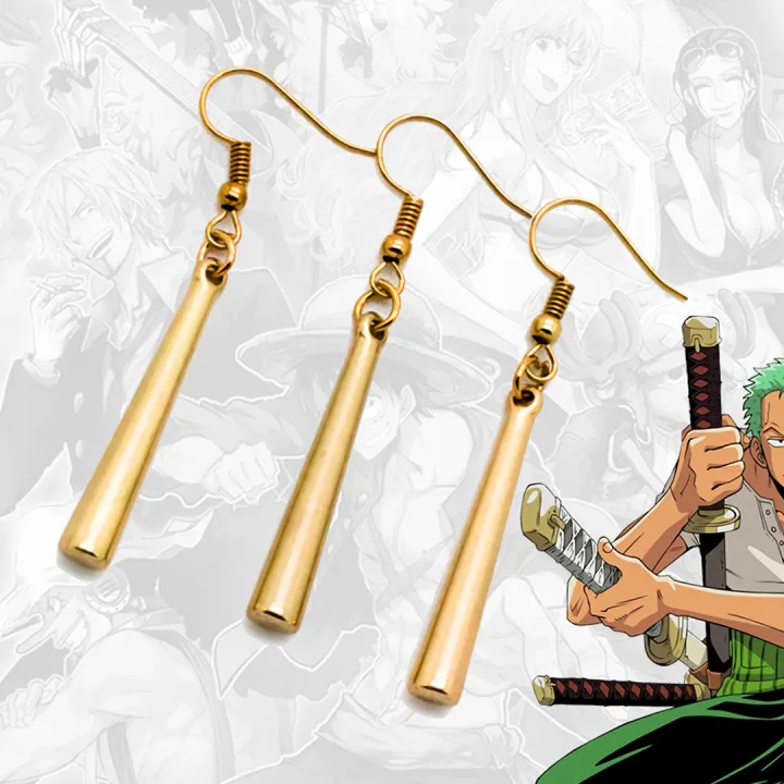Roronoa%20Zoro%20Earring%20One%20Piece%20Anime%20Strawhat%20Pirates%20Luffy%20Crew%20Pirate%20Hunter%20Unisex%20Cosplay%20Accessory%20Gift%20Item%20-%20Image%202