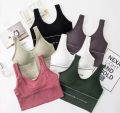 Pack Of 3 Pcs Yoga Fitness Workout Tops Sports Bras Camisole Design For Women | Yoga Top For Women | Gym Wear For Women. 