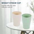 NAMUNY 16 Pack Wheat Straw Drinking Cups,for Kids Adult,10 Oz Reusable Tumblers Stackable Cups for Kitchen, and Picnic. 