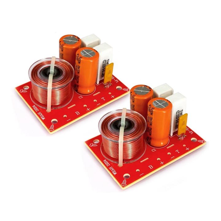 Stereo Filter Box 2Pcs 2 Way 80W Diy Speaker Filter Circuit Treble Bass Frequency Divider ...
