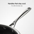Stahl Triply Stainless-Steel Artisan Hybrid Frypan Without Lid, 6436, 16cm, 0.6 Liters,. 