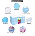 Kids Storage Box, Kids Cloth Storage Box For Kid's Clothes, Folding Stackable Clothes Organizer With Metal Frame. 